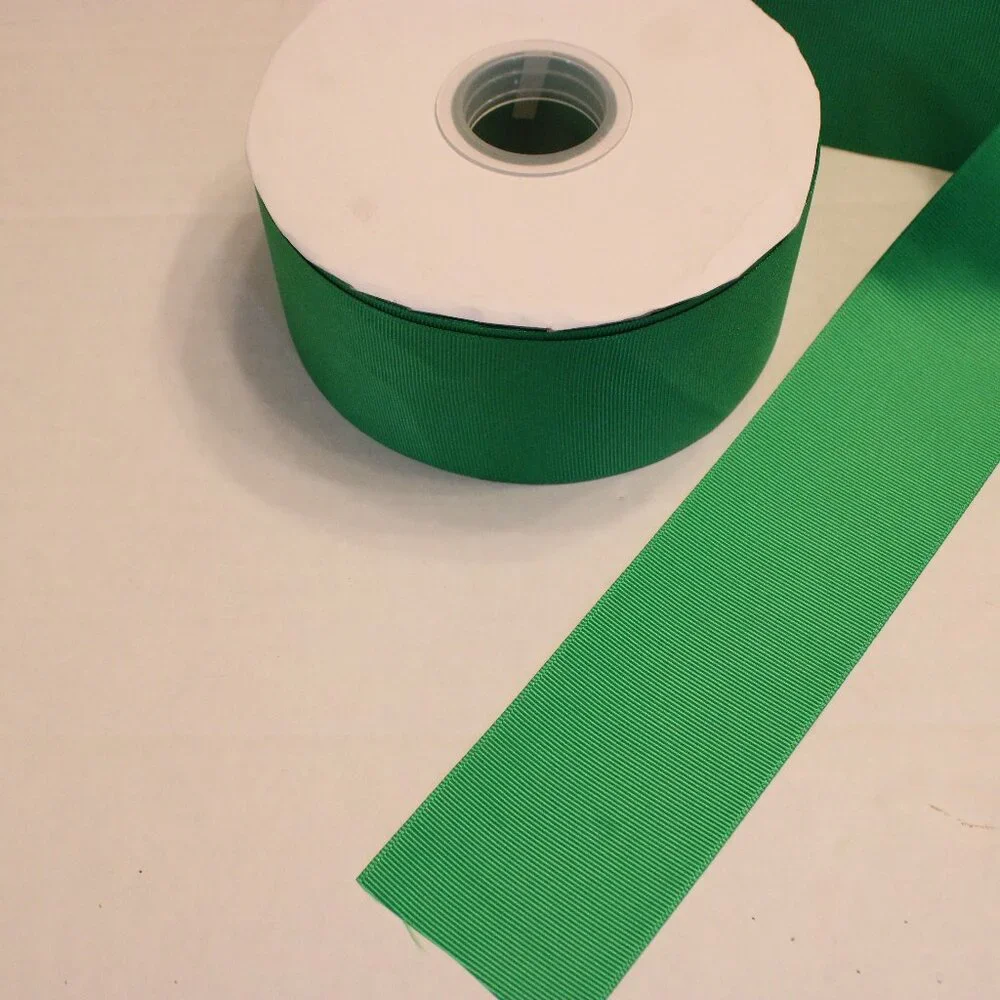 Green Grosgrain Ribbon Roll - Home Office Craft Ribbon